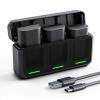 K&F CONCEPT 3-Pack LP-E6NH Replacement Batteries and 20W Fast Charger Compatible with EOS R7, R5/R6 Mark II, 5D Mark II/III/IV, 6D/7D Mark II, R5, R6, 60D/70D/80D/90D etc.