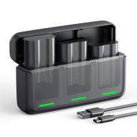 K&F CONCEPT 3-Pack EN-EL15 Batteries and 20W Fast Charger Compatible with D7500, D7200, D7100, D7000, Z8, Z7, Z7II, Z6, Z6II, Z6III, Z5, ZF, D850, D800, D800E, D810, D810A, D780, D750 etc.