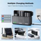 K&F CONCEPT 3-Pack EN-EL15 Batteries and 20W Fast Charger Compatible with D7500, D7200, D7100, D7000, Z8, Z7, Z7II, Z6, Z6II, Z6III, Z5, ZF, D850, D800, D800E, D810, D810A, D780, D750 etc.