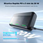 Confezione da 3 batterie K&F CONCEPT NP-W126 e caricabatterie XT30III con LED da 20 W potenziato NP-W126S, compatibile con le fotocamere Fujifilm X100vi, X100V, XM5, XE5, XT30II, XT30, X Half, XS10, XT20, XE4, A5.