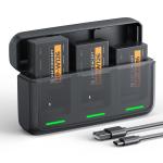 3-Pack Battery and 20W Battery Charger