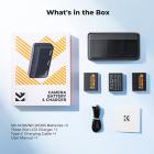 K&F CONCEPT 3-Pack NP-W126 Battery and Upgraded 20W LED NP-W126S XT30III Battery Charger Compatible with Fujifilm X100vi, X100V, XM5, XE5, XT30II, XT30, X Half, XS10, XT20, XE4, A5 Cameras