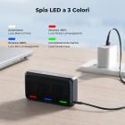 Confezione da 3 batterie di ricambio K&F CONCEPT LP-E17 e caricabatterie rapido da 20 W, compatibili con le fotocamere Canon EOS R50 R100 RP R10 R8, Powershot V1, T8i T7i T6i T6s SL2 SL3 M3 M5 M6 200D 750D 760D 800D 8000D.