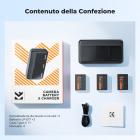 Confezione da 3 batterie di ricambio K&F CONCEPT LP-E17 e caricabatterie rapido da 20 W, compatibili con le fotocamere Canon EOS R50 R100 RP R10 R8, Powershot V1, T8i T7i T6i T6s SL2 SL3 M3 M5 M6 200D 750D 760D 800D 8000D.