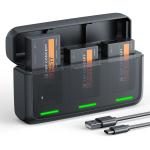 3-Pack Batteries and 20W Fast Charger