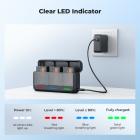 K&F CONCEPT 3-Pack EN-EL14 Batteries and 20W Fast Charger Compatible with D3500, D3400, D3300, D3200, D3100, D5600, D5500, D5300, D5200, D5100, Coolpix P7000, P7100, P7700, P7800 etc.