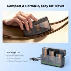 K&F CONCEPT 3-Pack EN-EL14 Batteries and 20W Fast Charger Compatible with D3500, D3400, D3300, D3200, D3100, D5600, D5500, D5300, D5200, D5100, Coolpix P7000, P7100, P7700, P7800 etc.