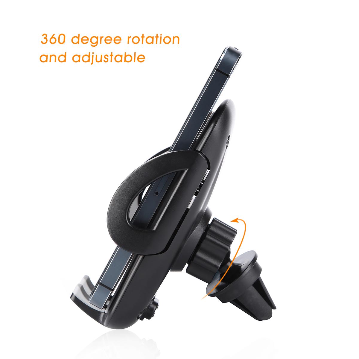 2 in 1 Cigarette Lighter Car Mount Charger Holder Cradle with Dual USB 2.1A Charging for iPhone8 X 7 6s 6 5s Samsung S8 S7 S6 S5