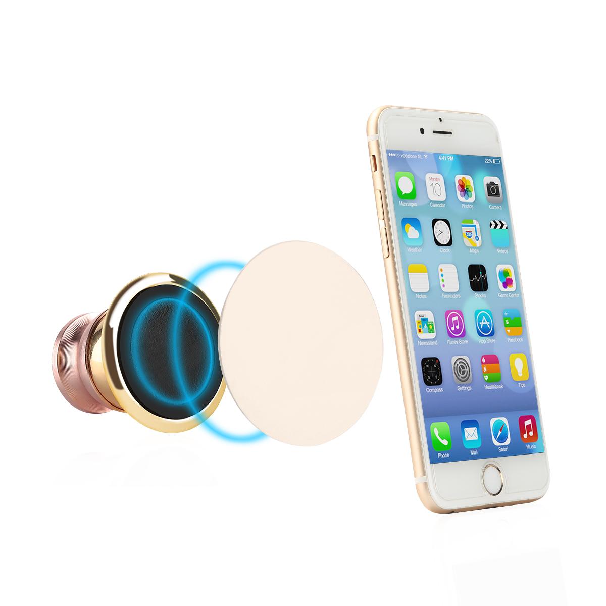 Magnetic Car Mount, Universal Magnetic Mini Cell Phone Holder for iPhone 6/6S, Android Smartphones, Mini Tablets