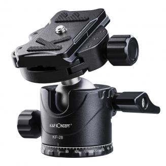 Professional Metal Tripod Ball Head 360 Degree Rotating Panoramic with 1/4 inch Quick Release Plate Bubble Level for Tripod Monopod Slider Camera Camcorder up to 22 pounds/10 kilograms