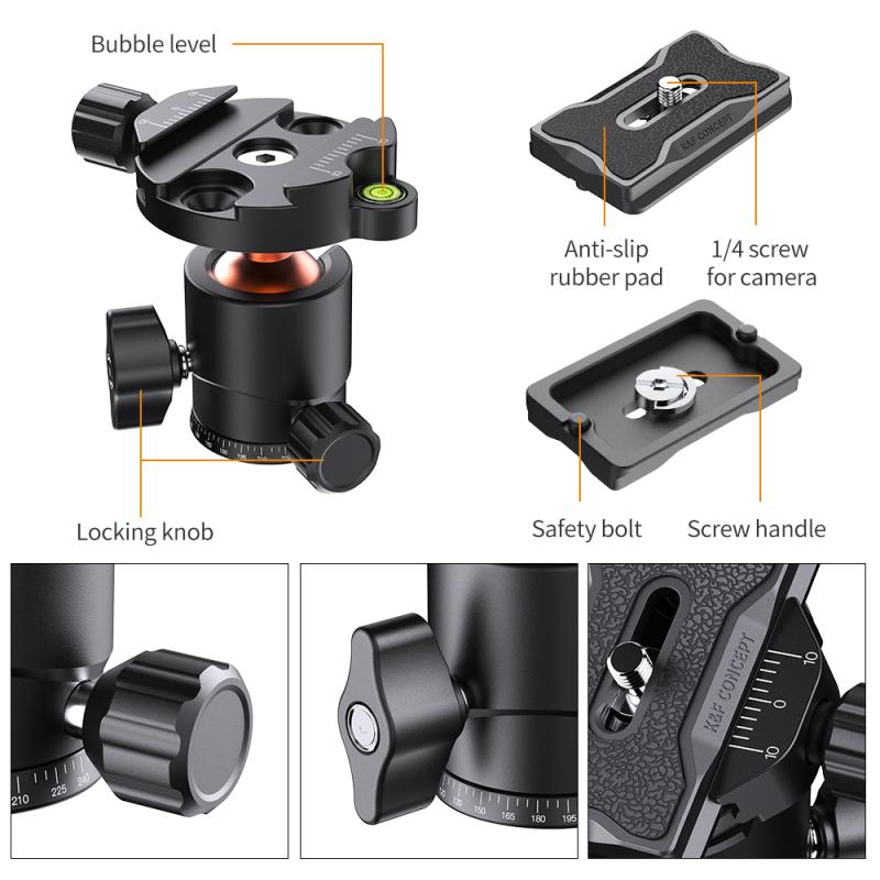 Anti-slip Fixed Camera Bracket Ball Head Holders for Video