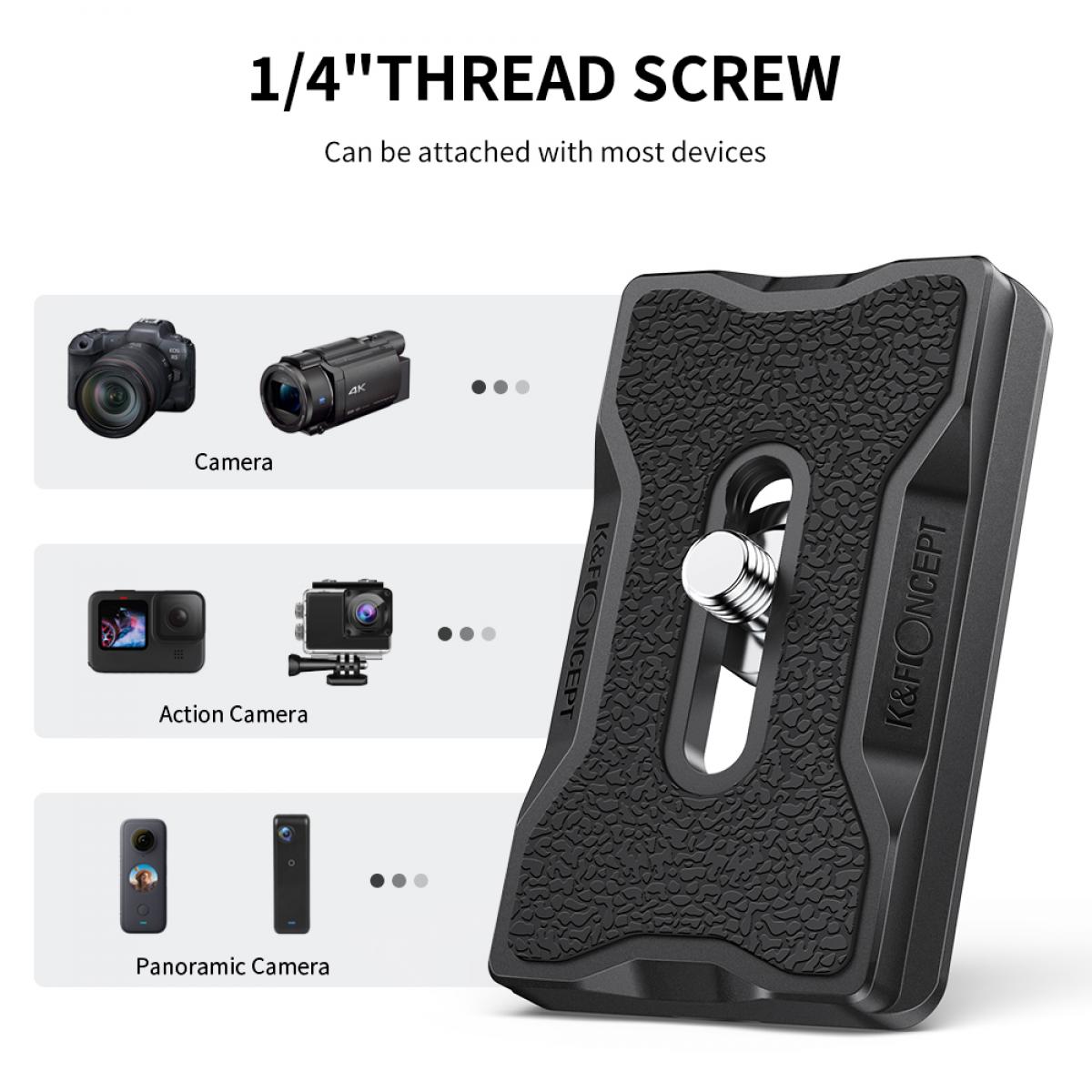 Camera Tripod Quick Release Mounting Plate