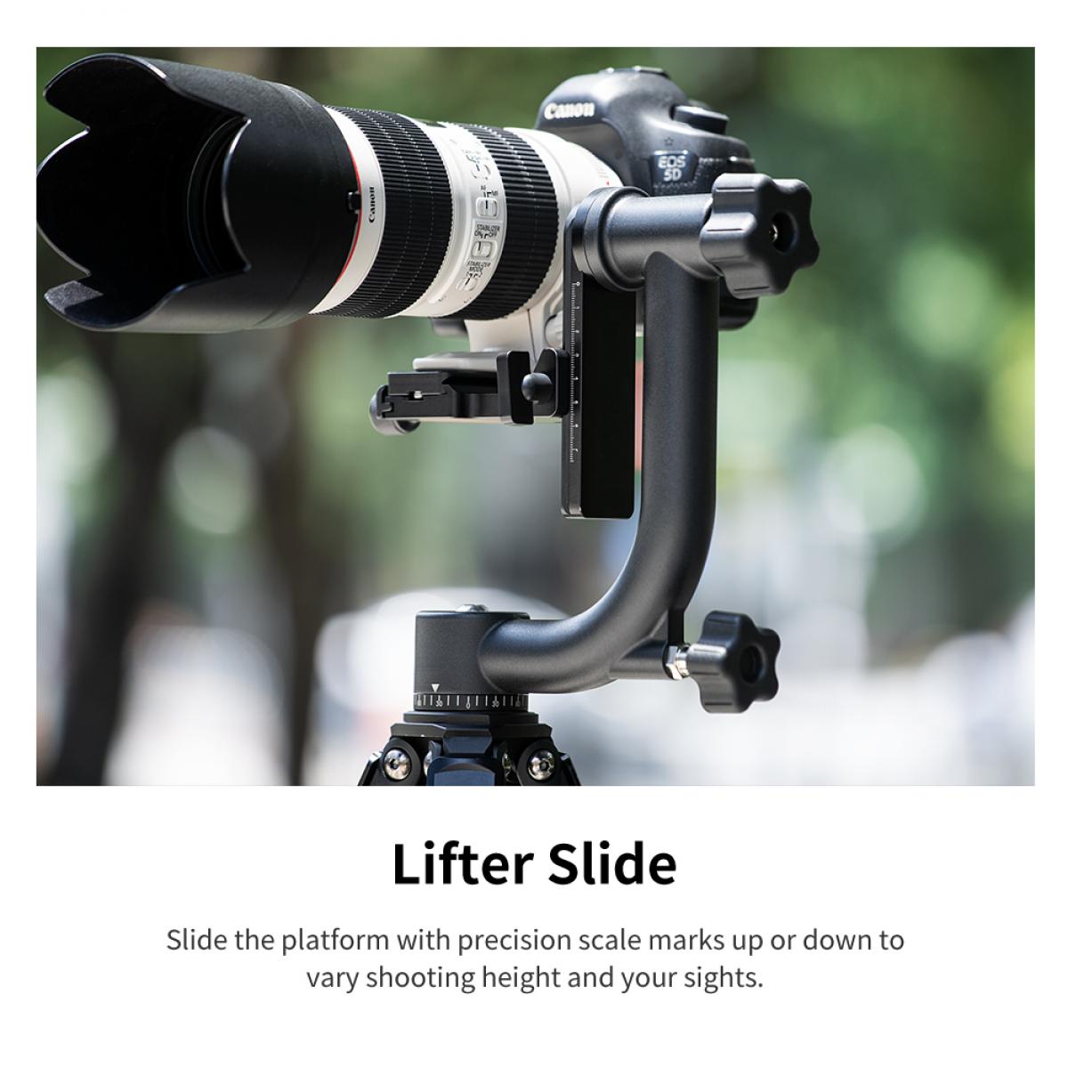 gimbal travel tripod