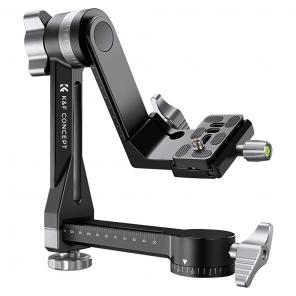 Tripod Gimbal Head CNC Aluminium Alloy Heavy Duty 360° Panoramic Head with 1/4 inch Arca - Type Quick Release Plate, Load Capacity up to 20kg/44lbs for DSLR Cameras