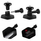 K&F Concept 2-pack Flexible Adhesive Helmet Mount use Genuine 3M for GoPro Hero13/12/11/10/9/8 Max DJI Action 5 Pro 4 3 Insta360 X5 X4 X3 Ace Pro 2 Sports Camera Accessories Flat Curved Surfaces