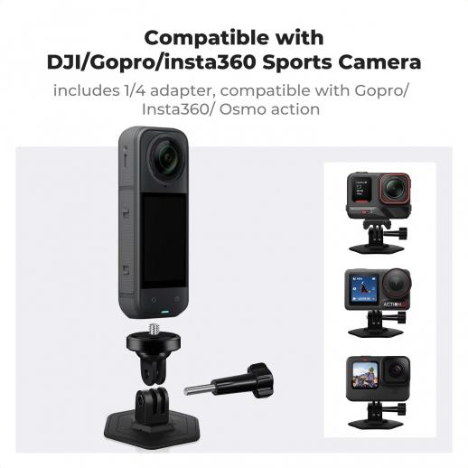 GoProセット K&F Concept 3-pack Flexible Adhesive Helmet Mount use