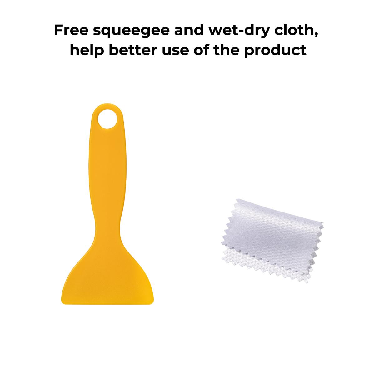 Polarized Film 300*200mmX2, with a film scraper, four bags of dry and wet cloth alcohol bags, with packaging