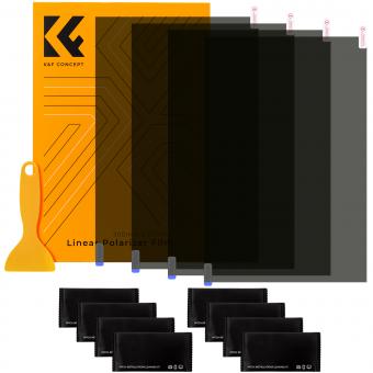 Polarized Film 300*200mmx4, with a Film Scraper, 8 Bags Dry and Wet Cloth Alcohol Bags, with Packaging