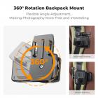 K&F Concept 360° Rotation Backpack Strap Quick Clip Mount for Hero 13/12/11/10/9/8/7/6/5/4 Black, DJI Osmo Action 5 Pro/4/3 and Other Action Camera
