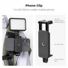 K&F Concept 360° Rotation Backpack Strap Quick Clip Mount for Hero 13/12/11/10/9/8/7/6/5/4 Black, DJI Osmo Action 5 Pro/4/3 and Other Action Camera