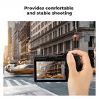 Aluminum Hot Shoe Thumb Grip for Ricoh GR II, GR III, GR IIIx, GR IIIx HDF with 2 Pack Ultra Clear Tempered Screen Protector