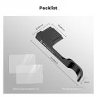 Aluminum Hot Shoe Thumb Grip for Ricoh GR II, GR III, GR IIIx, GR IIIx HDF with 2 Pack Ultra Clear Tempered Screen Protector