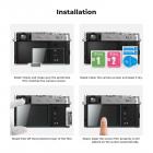 Screen Protector*3 + Hot Shoe Level*3 + Vacuum Cleaning Cloth*1 for Fujifilm X100VI, X100V, X-T4 Cameras