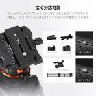 プロ仕様フルードヘッド、軽量フルードビデオヘッド、シルクのように滑らかで安定した三脚ヘッドマウント、最大耐荷重17.6ポンド/8kg、360°パンと-75°～90°チルト対応三脚ヘッド。BV50 K&F CONCEPT