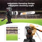 Professional Fluid Head, Silky-Smooth Fluid Head Tripod for Video Stable Tripod Head Mount Max Load 22lbs/10kg, Tripod Head for 360°Pan and -55°to 90 Tilt. BV60 K&F CONCEPT