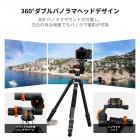 K&Fコンセプト ギア式三脚ヘッド、360°パノラマ3ウェイボールヘッド（クイックリリースプレート付き）、耐荷重6kg（マクロ撮影、星空撮影、商業写真撮影用）