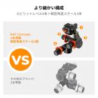 K&Fコンセプト ギア式三脚ヘッド、360°パノラマ3ウェイボールヘッド（クイックリリースプレート付き）、耐荷重6kg（マクロ撮影、星空撮影、商業写真撮影用）