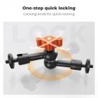 6" Magic Arm with Super Clamp, Magic Arm Clamp Kit with 1/4" & 3/8" Thread Screw, Articulating Friction Arm with Cold Shoe Clamp Mount for Monitor, LED Light, Webcam, Action Camera