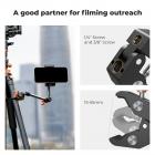 9.8" Magic Arm with Super Clamp, Magic Arm Clamp Kit with 1/4" & 3/8" Thread Screw, Articulating Friction Arm with Cold Shoe Clamp Mount for Monitor, LED Light, Webcam, Action Camera