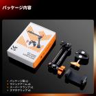 9.8インチマジックアーム（スーパークランプと電話クリップ付き）、1/4インチと3/8インチのネジ付きマジックアームクランプキット、モニター、LEDライト、ウェブカメラ、アクションカメラ用のコールドシュークランプマウント付き関節式摩擦アーム