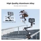9.8" Magic Arm Clamp Kit with Dual 360° Ball Heads Camera Arm Mount for Monitor, Flash, LED Light, Microphone, Camera Cage, Action Camera, Sliver K&F CONCEPT
