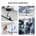 9.8" Magic Arm Clamp Kit with Dual 360° Ball Heads Camera Arm Mount for Monitor, Flash, LED Light, Microphone, Camera Cage, Action Camera, Sliver K&F CONCEPT