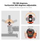 Suporte para monitor de campo giratório e ajustável com sapata fria