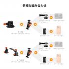 3インチ吸盤マウントセット、360°ボールヘッド付き、車のフロントガラス、ボンネット、サイドパネル用高耐久カメラマウント、GoPro、DJI、Insta360、DSLR、スマートフォンに対応、K&F CONCEPT