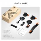 3インチ吸盤マウントセット、360°ボールヘッド付き、車のフロントガラス、ボンネット、サイドパネル用高耐久カメラマウント、GoPro、DJI、Insta360、DSLR、スマートフォンに対応、K&F CONCEPT