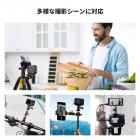 K&F Concept デュアルボールヘッドマジックアーム、1/4インチ-20ネジ付き関節式ミニマジックアーム、360°回転ボールヘッド、カメラ、ライト、マイク、モニター用アルミニウム合金カメラモニターマウントアーム
