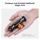 K&F Concept Dual Ball Heads Magic Arm, Articulating Mini Magic Arm with 1/4