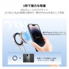 K&F CONCEPT マグネット式スマホ三脚スタンド、23Nの強力なマグネットを備えたミニ三脚、アルミニウム合金製ポケットセルフィースティック、iPhone 17 16 15 14 13 12シリーズ対応のマグネット式スマホホルダー（シルバー）