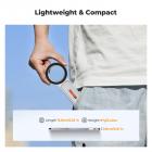 K&F CONCEPT Magnetic Phone Tripod Stand, 23N Strong Magnetic Mini Tripod Aluminium Alloy Pocket Selfie Stick, Mag Safe Phone Holder Compatible with iPhone 17 16 15 14 13 12 Series(Silver)