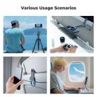 K&F CONCEPT Magnetic Phone Tripod Stand, 23N Strong Magnetic Mini Tripod Aluminium Alloy Pocket Selfie Stick, Mag Safe Phone Holder Compatible with iPhone 17 16 15 14 13 12 Series(Gray)