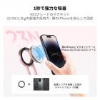 K&F CONCEPT マグネット式スマホ三脚スタンド、23N 強力マグネット搭載ミニ三脚、アルミ合金製ポケットセルフィースティック、iPhone 17 16 15 14 13 12 シリーズ対応マグネット式スマホホルダー（ピンク）