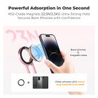 K&F CONCEPT Magnetic Phone Tripod Stande, 23N Strong Magnetic Mini Tripod Aluminium Alloy Pocket Selfie Stick, Mag Safe Phone Holder Compatible with iPhone 17 16 15 14 13 12 Series(Pink)