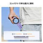 K&F CONCEPT マグネット式スマホ三脚スタンド、23Nの強力マグネット搭載ミニ三脚、アルミ合金製ポケットセルフィースティック、iPhone 17 16 15 14 13 12シリーズ対応マグネット式スマホホルダー（パープル）