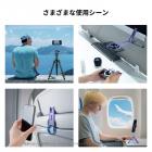K&F CONCEPT マグネット式スマホ三脚スタンド、23Nの強力マグネット搭載ミニ三脚、アルミ合金製ポケットセルフィースティック、iPhone 17 16 15 14 13 12シリーズ対応マグネット式スマホホルダー（パープル）