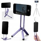 K&F CONCEPT Magnetic Phone Tripod Stand, 23N Strong Magnetic Mini Tripod Aluminium Alloy Pocket Selfie Stick, Mag Safe Phone Holder Compatible with iPhone 17 16 15 14 13 12 Series(Purple)