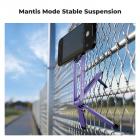 K&F CONCEPT Magnetic Phone Tripod Stand, 23N Strong Magnetic Mini Tripod Aluminium Alloy Pocket Selfie Stick, Mag Safe Phone Holder Compatible with iPhone 17 16 15 14 13 12 Series(Purple)